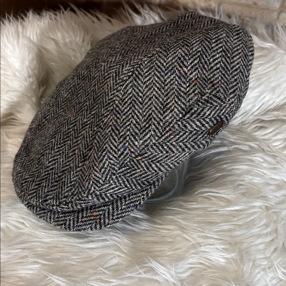 Mucros Weavers Irish Winter Flat Cap Men's Kerry 100% Wool Tweed Hat Medium - Picture 2 of 9